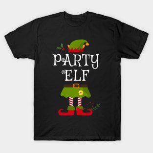 Party Elf Shirt , Family Matching Group Christmas Shirt, Matching T Shirt for Family, Family Reunion Shirts T-Shirt